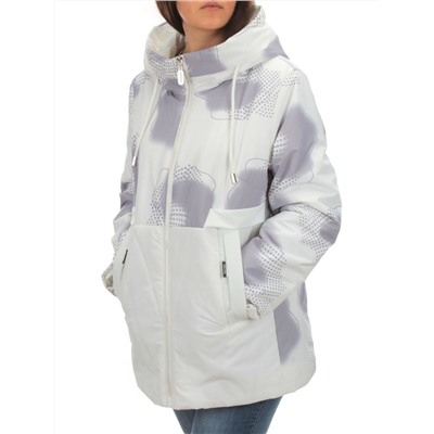 M8534 WHITE Куртка демисезонная женская (100 гр. синтепон) Maria