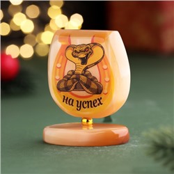 Фигурка «На успех! Кобра и подкова», селенит, 2.5×4.5×6 см