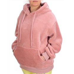 110 PINK Худи женское Тедди на флисе
