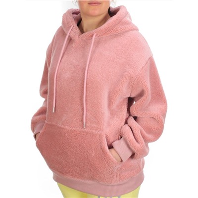 110 PINK Худи женское Тедди на флисе