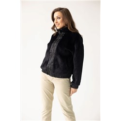 Куртка женская демисезонная 23790 (черный/тедди)