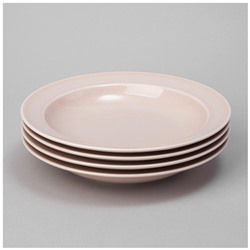 НАБОР ТАРЕЛОК СУПОВЫХ LEFARD TINT 22,5 СМ (РОЗОВЫЙ) 4 ШТ.