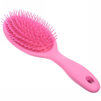 Расческа массажная "Lady Brush", форма овальная, цвет фуксия, 22,5*7см (блистер Ultramarine)