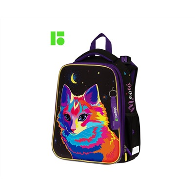 Ранец Berlingo Expert "Astro Cat" 37*28*16см, 2 отделения, 2 кармана, анатомическая спинка