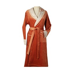 Халат Велюровый Женский (M) Efza-Terra Bayan Bornoz Medium - EcoCotton
