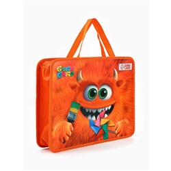 Папка с ручками пластик А4, 75 мм, 330×260, Буки Бяки