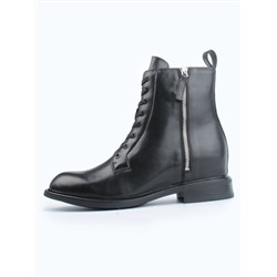 04-M3-1492 BLACK Ботинки зимние женские (натуральная кожа, натуральный мех)
