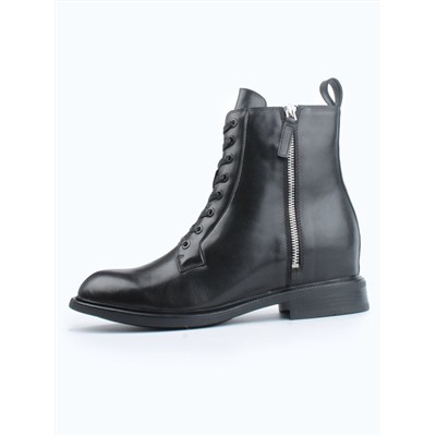 04-M3-1492 BLACK Ботинки зимние женские (натуральная кожа, натуральный мех)