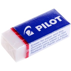 Ластик Pilot, прямоугольный, винил, картонный футляр, 42*18*11мм