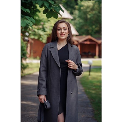 Пальто женское демисезонное 22555  (серый)