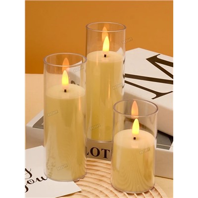 Свечи с эффектом мерцания (1 шт) (3562)