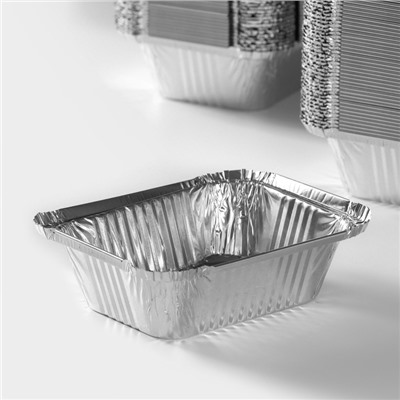 Форма из фольги для выпечки и запекания Доляна, 255 мл, 12×9,5×4 см, 100 шт/уп
