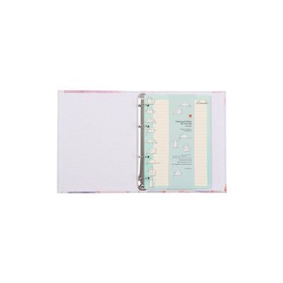 Тетрадь на кольцах 80л кл PRIMAVERA, со смен блоком, тв обл, бл 60 г/м2