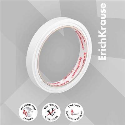 Клейкая лента двусторонняя ErichKrause, 12 мм × 10 м, прозрачная