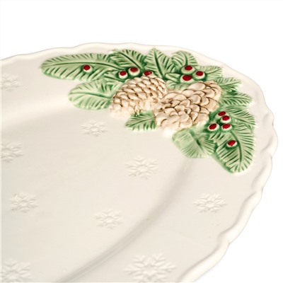 БЛЮДО СЕРВИРОВОЧНОЕ "GREEN PINE" 31*20*2,5 СМ