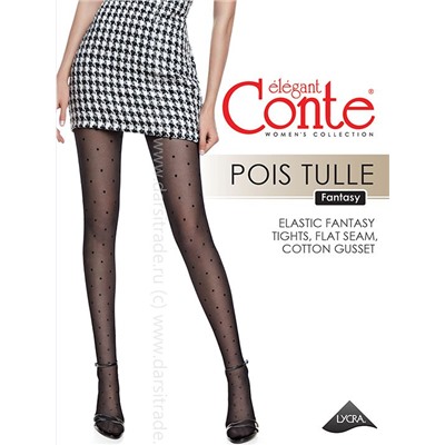 Колготки женские Fantasy Pois Tulle 30 Conte Дроп