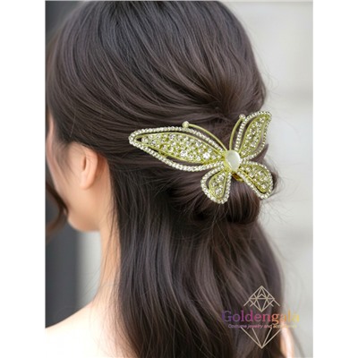 Заколка автомат для волос со стразами «Блеск элегантности» ЭЛЗ16/01