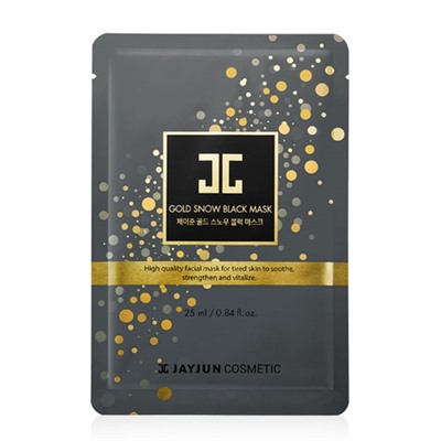 Jayjun Gold Snow Black Премиум маска с экстрактом черного жемчуга