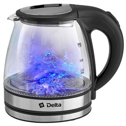 Чайник электрический 1500 Вт, 1,2 л DELTA DL-1121 черный