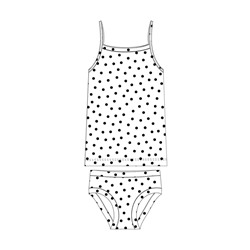 Комплект для девочки: майка, трусы