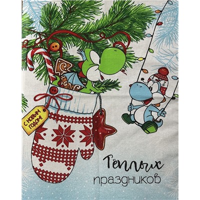 Полотенце рогожка набивное 50х60 №1482