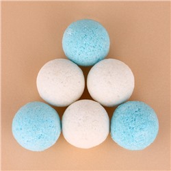 Бомбочки для ванны «Снеговик», аромат снежный зефир, 6×20 г, Чистое счастье