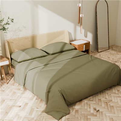 Постельное бельё LoveLife 2сп Ripe olive 175х215см, 200х225см, 50х70см-2шт, 100%хлопок, сатин, 125г/м