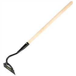 Мотыга стальная усиленная, 150 х 45 х 860 мм, деревянный черенок, Сибртех