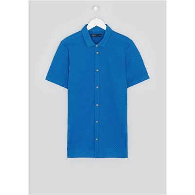 Short Sleeve Dot Print Jersey Shirt