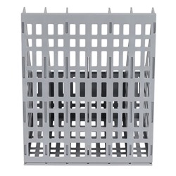 Лоток для бумаг сборный, вертикальный, 5 отделений, серый