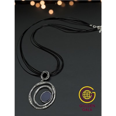 Кулон на кожаном шнурке "Женская грация" Арт КШ2130/06