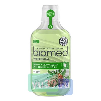Ополаскиватель для полости рта BIOMED WELL GUM, 500 мл.