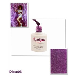 Гель лак Lorilac Professional Disco (светоотражающий) № 3 10 ml