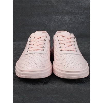 05-PDXL143-3 PINK Кроссовки женские (натуральная кожа)