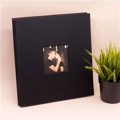 Фотоальбом с магнитными листами "Textile", black