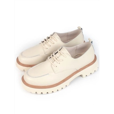 03-HY7-1D BEIGE Полуботинки женские (натуральная кожа)