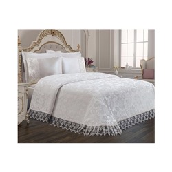 Комплект Постельного Белья с Покрывалом 240x260 см ЕВРО 2 сп.Pike Set Le Jardin D'OR