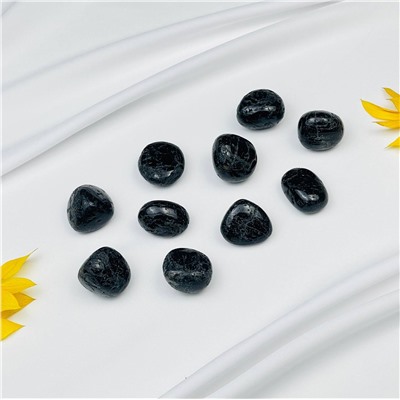 Радуга Самоцветов Галтовка из черного Турмалина "Шерл"