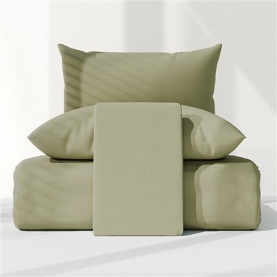 Постельное бельё LoveLife 2сп Ripe olive 175х215см, 200х225см, 50х70см-2шт, 100%хлопок, сатин, 125г/м