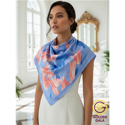 Платок шелковый "Тюльпаны" Арт 9062/7