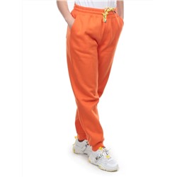 M047 ORANGE Брюки спортивные женские на флисе (100% хлопок) 7986