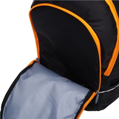 Рюкзак школьный, 37 х 26 х 13 см, эргономичная спинка, Calligrata С Off black