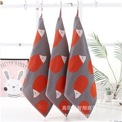 Zhixiang towel three -layer gauze biosaurus small hedgehog hooded children's towel children's towels, kitchen scarf wipe the factory price wholesale
