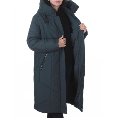 A615 AQUAMARINE Пальто зимнее женское (верблюжья шерсть, 120 гр. холлофайбер)