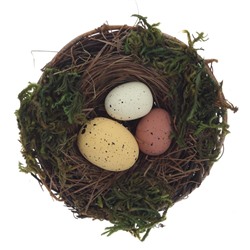 GAEM Набор из 3-х изделий декоративных "Гнездо пасхальное" (10*5), L33 W10 H5 см