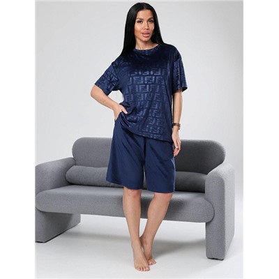 Костюм Чиэра жаккард синий ИвК