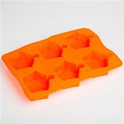 Форма Webber BE-4281S 6шт Пирожное 25,5*17,5*3см (72)