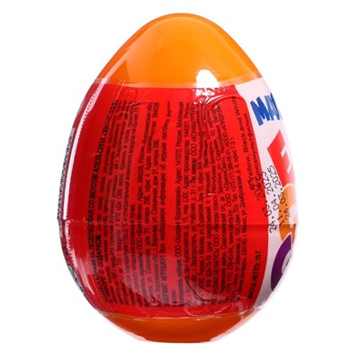 Игрушка «Чебурашка», в пластиковом яйце MAGIC EGG, с карамелью 10г
