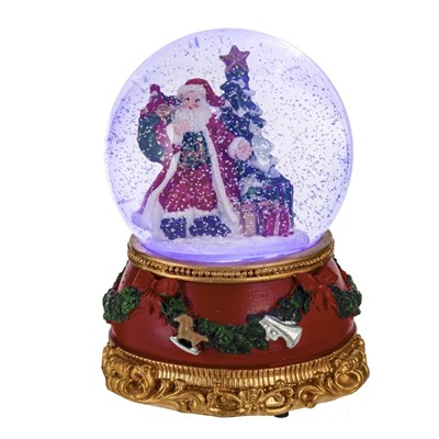 GAEM Фигурка декор в стекл шаре "Дед Мороз", D 9.5 см, L9,5 W9,5 H14 см