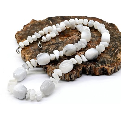 Бусы из Кахолонга галтовка, 52см